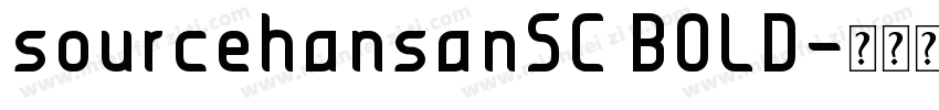 sourcehansanSC BOLD字体转换